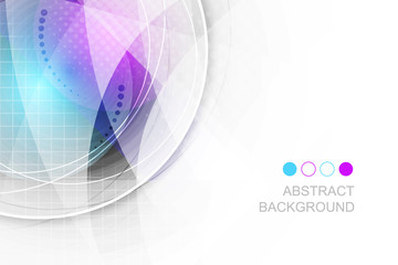 Poster - Abstract blue and purple vector futuristic background.