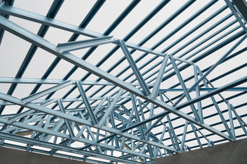 Structure of steel roof.