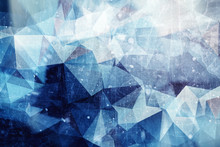 Iced Abstract Background - Winter Ice Illustration