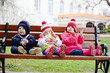 © Elena Stepanova - three toddlers on the bench