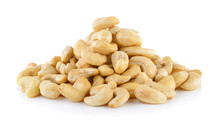 Cashew Nut On White Background