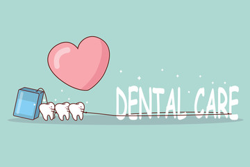 Wall Mural - dental care concept