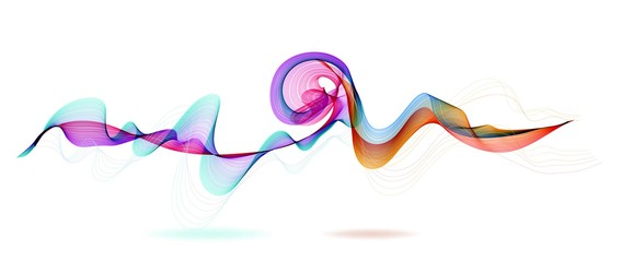 Wall Mural - Abstract waves