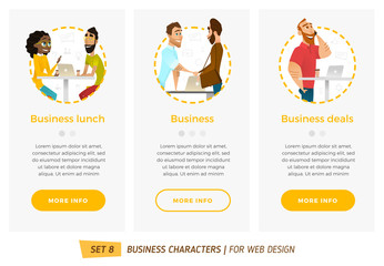 banners for your web design in business style
