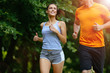 © NDABCREATIVITY - Beautiful couple jogging in nature