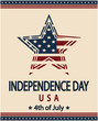 Independence day greeting card or background. vector illustration.