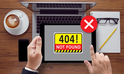 Poster - Not Found 404 Error Failure Warning Problem