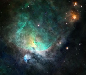 Wall Mural - nebula in deep space