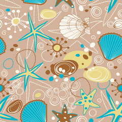 Poster - Beach pattern, summer background