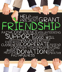 Wall Mural - FRIENDSHIP concept words