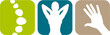 Logo, Signet oder Flat Icon zu Orthopädie, Osteopathie, Spa, Physiotherapie und Massage 