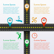 Intersection road infographic