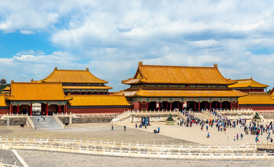 Canvas Print - Gate of Supreme Harmony in the Forbidden City - Beijing