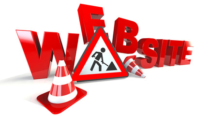 Wall Mural - Website Baustelle 3D