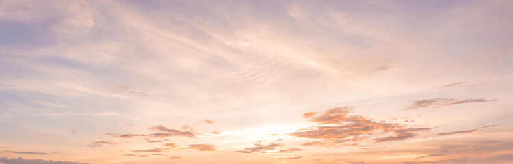 panorama sunset sky