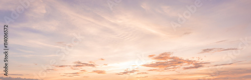 panorama sunset sky