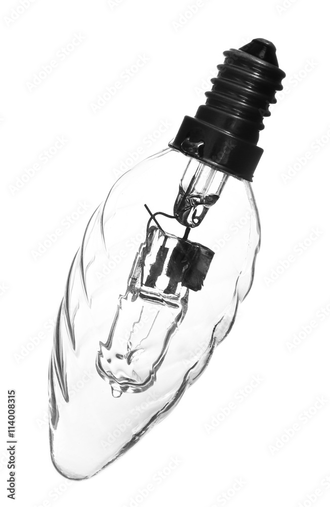 Light bulb, isolated on white