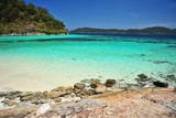 Fototapeta Mapy - Beautiful Beach on Tropical Islands at Summer Season