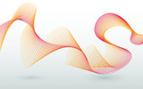 Elegante, abstrakte Wellen / Linien in modernem Design als Hintergrund