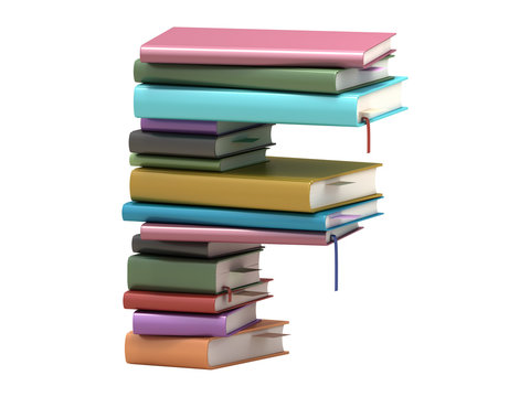 font design of the books
