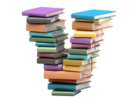 font design of the books
