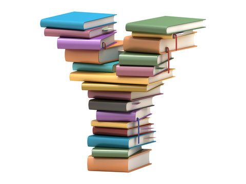 font design of the books
