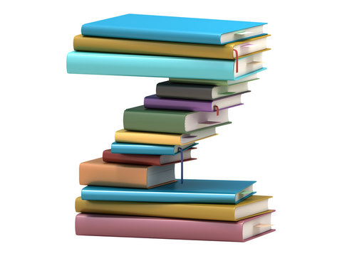 font design of the books

