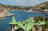 Fototapeta Kosmos - Balaklava is popular Crimean resort. Bay former submarine base.