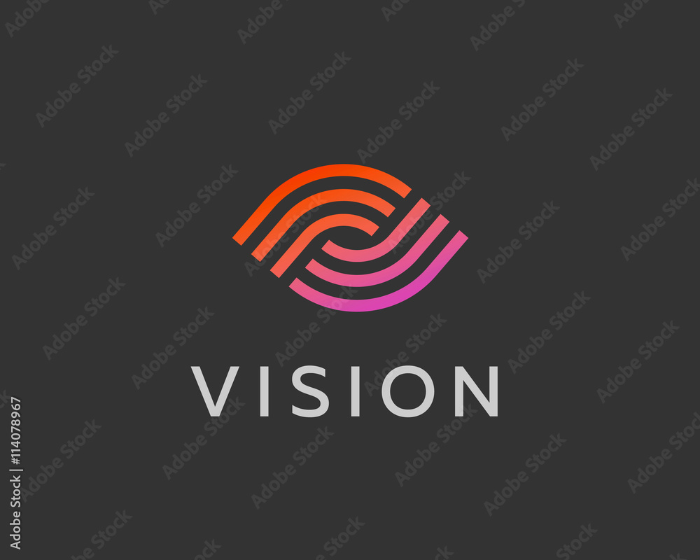 Eye logo symbol design. Creative camera media icon. Global vision logotype.  Photo video control sign. Stock Vector | Adobe Stock, image size:1000x800
