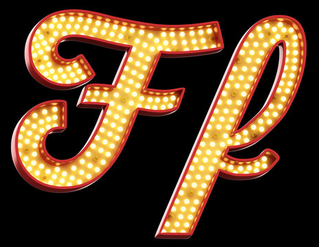sign light font