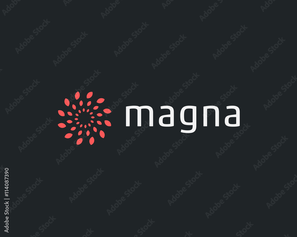 Energy tech logotype. Abstract science logo design template. Infinite ...