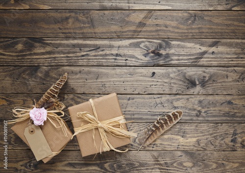 brown parcel wrapping paper