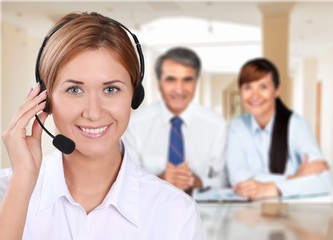 Canvas Print - Call Center.