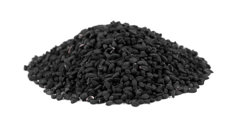 Poster - Black cumin isolated on white