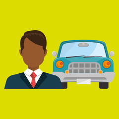 Wall Mural - car salesman design, vector illustration eps10 graphic 