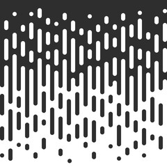 Wall Mural - Vector Seamless Black And White Irregular Rounded Lines.