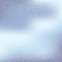 Aufkleber - Molecule structure. Technology concept background. Vector illustration