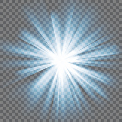 glowing light burst