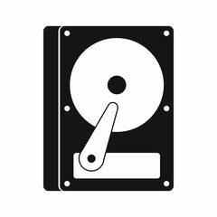 Poster - HDD icon, simple style