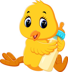 Poster - illustration of Cute chicken cartoon