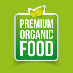 Poster - Premium Organic Food label vector