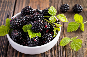 fresh blackberries