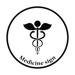 Poster - Medicine sign icon