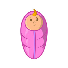 Poster - Baby icon, cartoon style