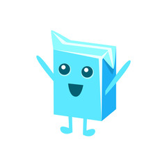 Sticker - Small Milk Pack Carton Character