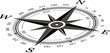 Compass on a white background vector illustration