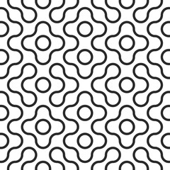 Wall Mural - Seamless tangled maze pattern background