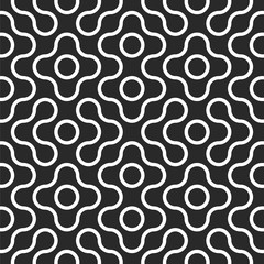 Aufkleber - Seamless tangled maze pattern background
