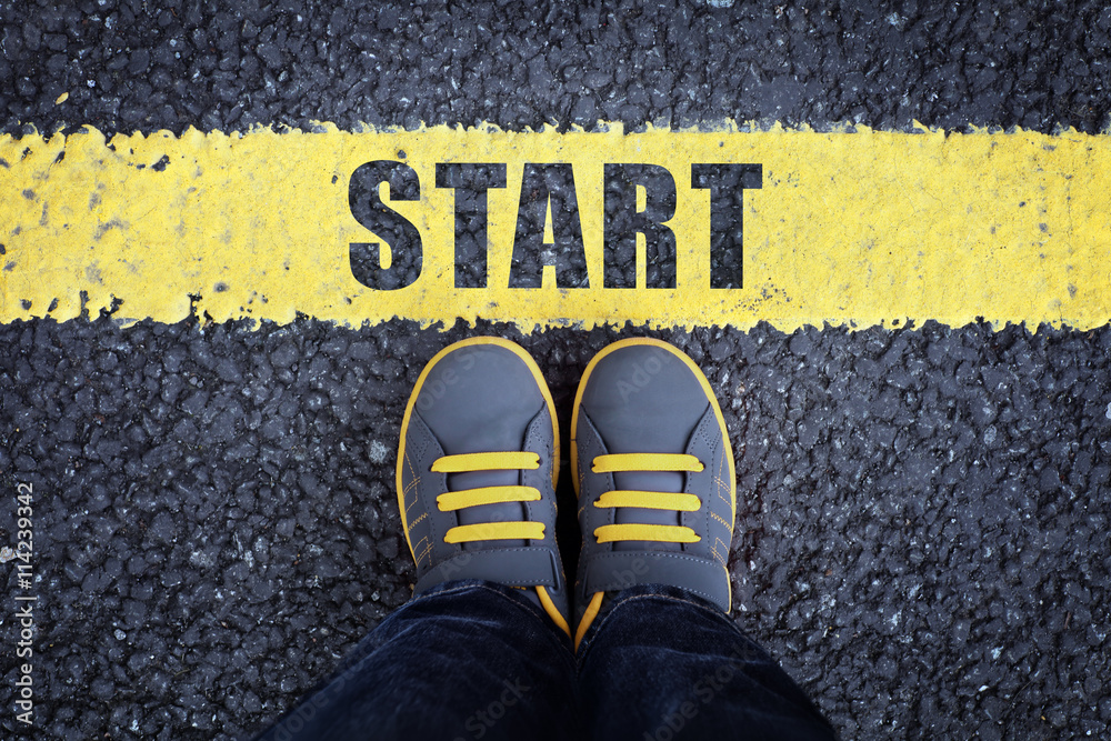絵画 start line Foto de Stock Start line | Adobe Stock