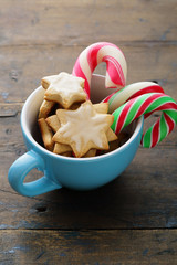 Canvas Print - christmas cookies and candy